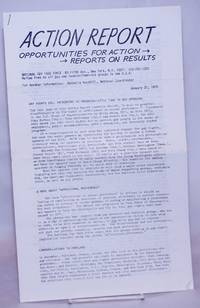 NGTF Action Report: opportunities for action/reports on results, January 31, 1975: H.R. 166 by Rockhill, Nathalie, National Coordinator - 1975