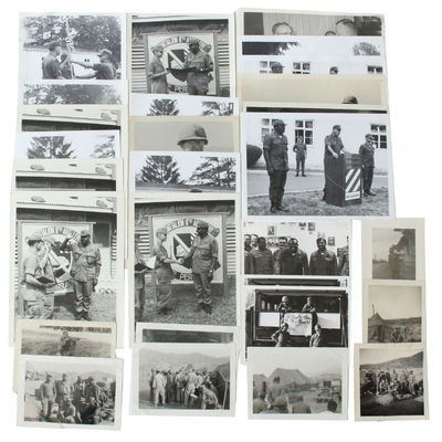 African American Military History Integrated U.S. Army 17th Field Artillery Battalion NCO Academy Photographs Featuring Command Sergeant Major Barber ca 1960s to 1970s