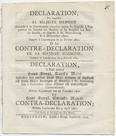 Declaration, par laquelle sa majeste danoise…