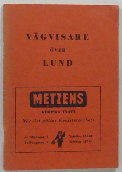 Vägvisare över Lund, utgiven av Yrkesbrandmännens…