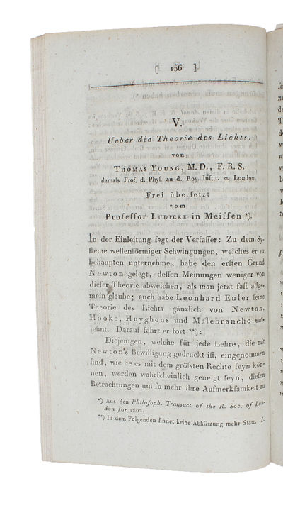 Ueber die Theorie des Lichts. Frei übersetzt vom…