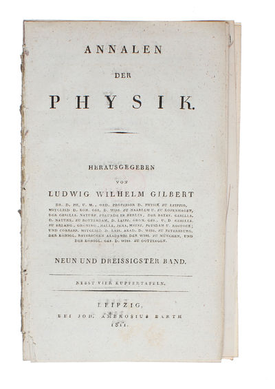 Ueber die Theorie des Lichts. Frei übersetzt vom Professor Lüdicke. (+) Nachricht von einigen Fällen einer bisher noch nicht beschriebenen Entstehung der Farben. (+) Beschreibung einer Vorrichtung, um mittelst des Sonnen-Mikroskops die Farben dünner F... (photo 5)