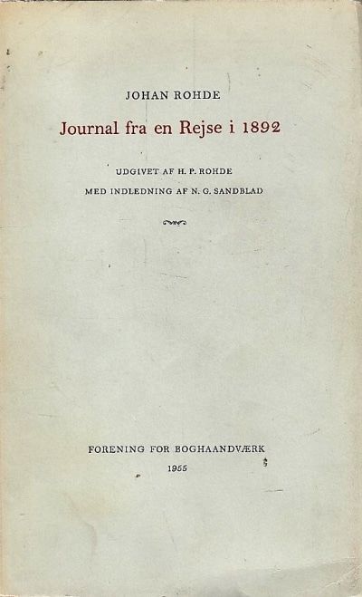 Journal fra en rejse i 1892