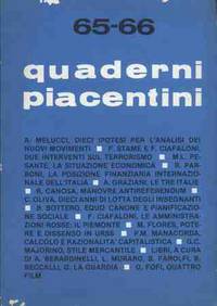 QUADERNI PIACENTINI 65-66 by AA.VV - 1978