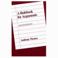 A Rulebook for Arguments