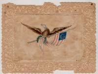 The American Colors" -- Lace Paper Token of Affection with Original Artwork of American Flag and Eagle