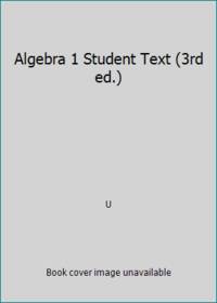 Algebra 1 Stu Text Grd 9