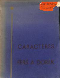 Caractères. Fers à Dorure.