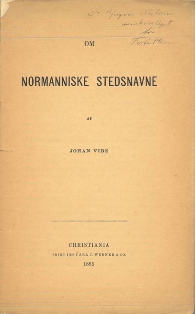Om normanniske stedsnavne.