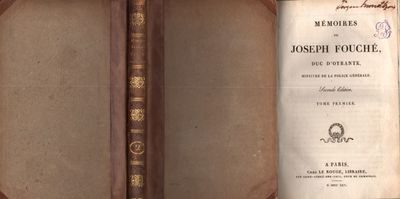 Mémoires de (...), duc d’Otrante, ministre de la…