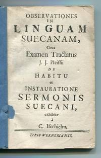 Observationes in linguam suecanam, circa examen…