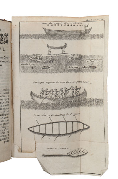 Voyages Du Baron Lahontan Dans L'Amérique Septentrionale. Seconde édition, revuë, corrigée & augmentée. 2 vols (+) Suite du voyage, de l'Amérique ou Dialogues de Monsieur le baron de Lahontan et d'un sauvage dans l'Amérique. (photo 5)