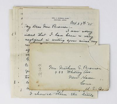 [Autograph Letter, Signed, from a Missionary Working in Japan to a Donor Back in the States]