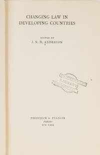 Changing Law in Developing Countries. New York, 1963