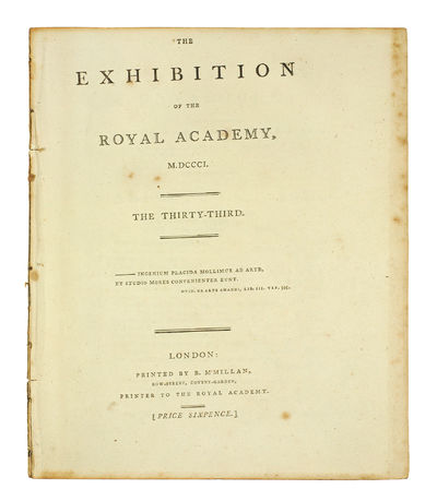 The Exhibition of the Royal Academy, M,DCCC,I. The Thirty-third