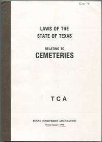 Laws of the State of Texas Relating to Cemeteries