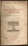 De originibus americanis