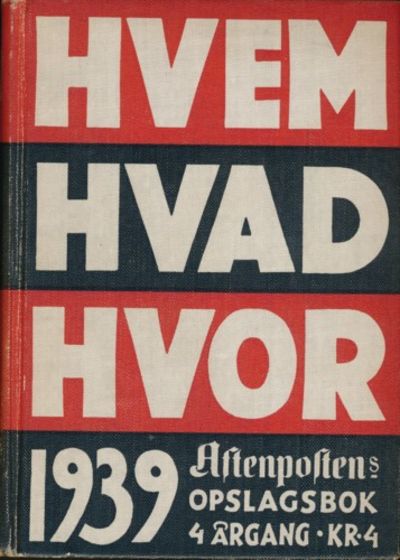 Hvem Hvad Hvor 1939