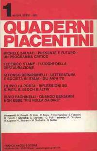 QUADERNI PIACENTINI NUOVA SERIE 1