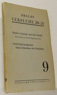 Versuche 20-21. Heft 9. Mutter Courage und ihre…