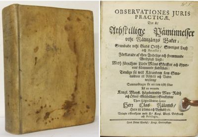 Observationes juris practicæ. Thet är,…