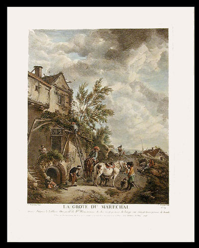 La Grote de Marechal. Gravé d'Après le Tableau Original de Ppe. Wouvermens de dix neuf pouces de large sur vingt trois pouces de haut