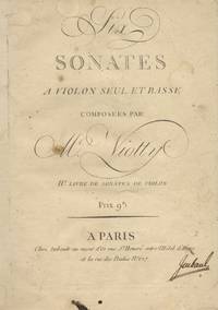 Six Sonates a Violon Seul et Basse ... IIE. Livre de Sonates de Violon. Prix 9₶. [Score]