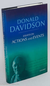 cover of Essays on Actions and Events. Second edition