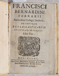 DE ANTIQUO ECCLESIASTICARUM EPISTOLARUM GENERE