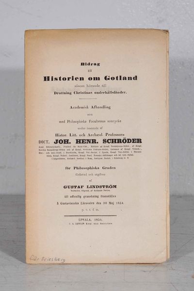 Bidrag till historien om Gotland såsom hörande…