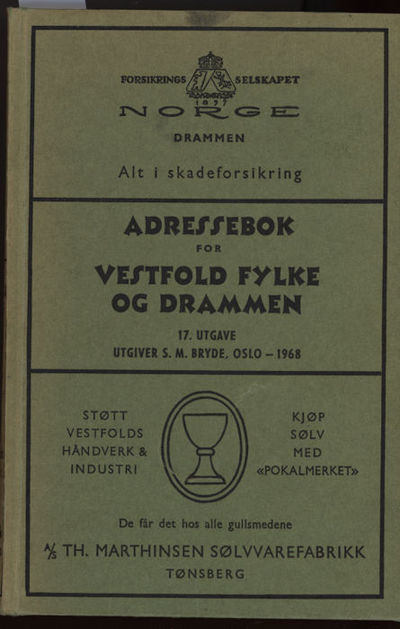 Adressebok for Vestfold fylke og drammen. med…