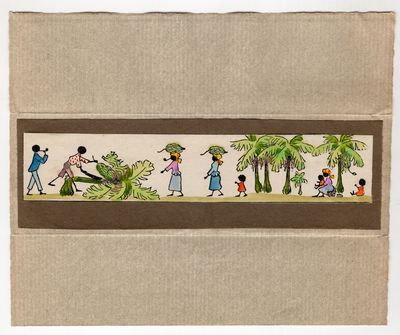Original Hawaiian Artwork -- Banana Harvesting