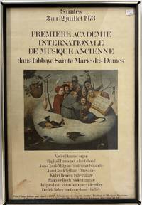 ORIGINAL "PREMIERE ACADEMIE INTERNATIONALE DE MUSIQUE ANCIENNE" POSTER
