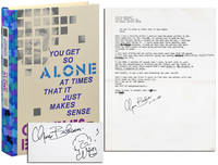 image of YOU GET SO ALONE AT TIMES THAT IT JUST MAKES SENSE - PHOTOGRAPHER'S COPY, WITH TYPESCRIPT POEM