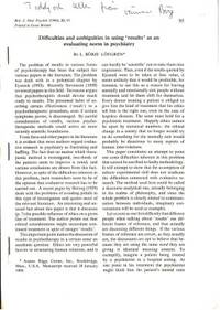 Difficulties and Ambiguities in Using 'Results'…