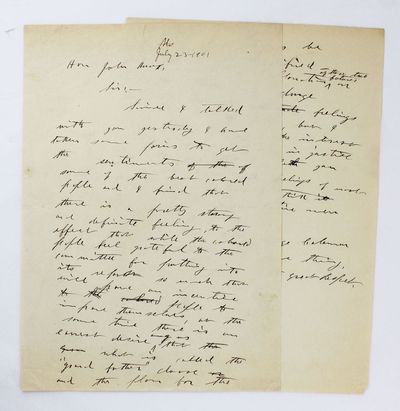 [Autograph Draft Letter by Booker T. Washington, Addressed to Hon. John Knox, Pertaining to the "Grandfather Clause" and Other Issues Limiting African-American Suffrage Being Discussed During the Alabama State Constitutional Convention of 1901]