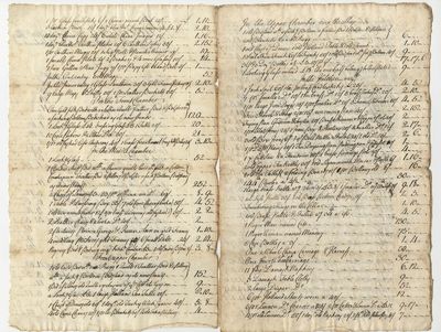 Expansive 1738 Boston Inventory for Female Merchant Mary Grosse Phillips Blair - Wealthy Household with Two Enslaved Persons