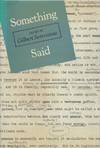 Something Said_Essays by Gilberto Sorrentino