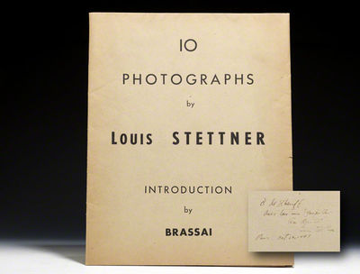 1949. First Edition. Signed. STETTNER, Louis. 10 Photographs Introduction by Brassaï. Paris and N...