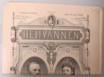 Hemvännen. Festnummer. Band 8. N:r 6 den 6 juni…