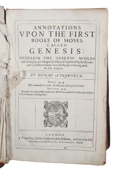 Annotations upon the Five Bookes of Moses, the Booke of the Psalms, and the Song of Songs, or, Canticles. 7 parts (with 7 separate title-pages). (photo 3)