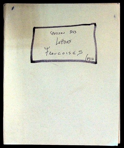 Spécimen des Lettres francoises dites Caractères de Civilité des XVIme et XVIIme Siècles dans la Collection Typographique de Joh. Enschedé en Zonen