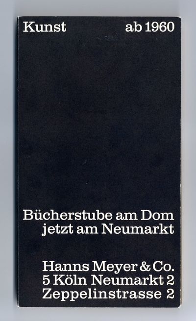 Kunst ab 1960 [Catalogue no. 37]