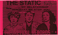image of Original record release flyer for The Static, signed by Glenn Branca