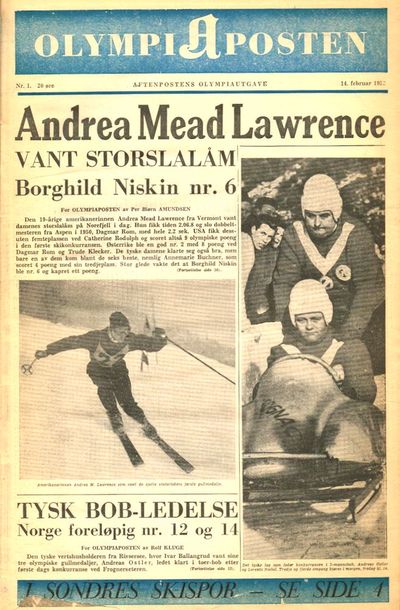 Aftenpostens olympiautgave nr. 1-10.  14. - 24.…