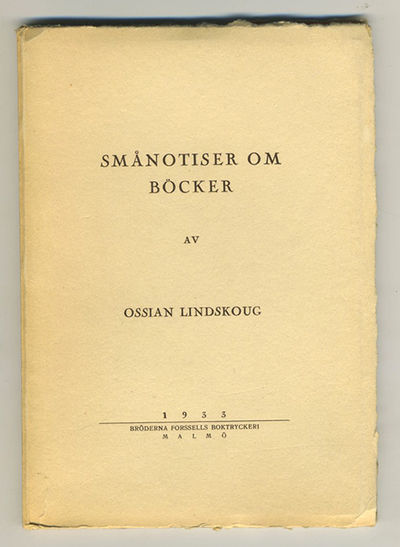 Smånotiser om böcker.
