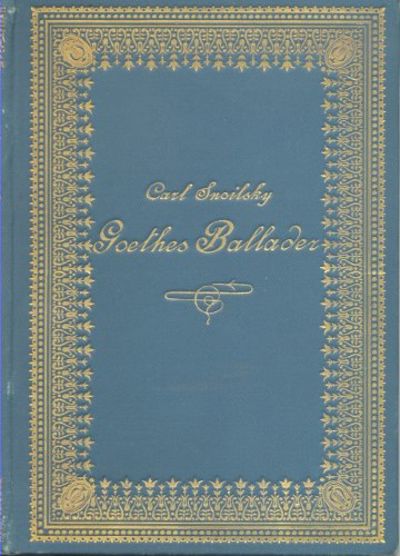 GOETHES BALLADER.