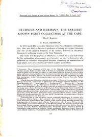 Heurnius and Hermann, the Earliest Known Plant…