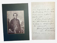 Autograph letter signed by Bishop of New Zealand, George Augustus Selwyn (1809-1878) along with a mounted portrait
