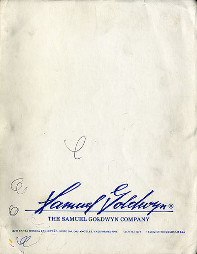 PRICK UP YOUR EARS (1987) Signed film script rev. May 1985